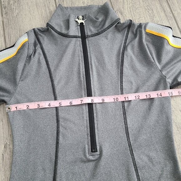 PINK Victoria's Secret women's grey half zip long sleeve athletic jacket size XS - Picture 6 of 10